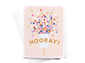 Hooray Confetti Popper Greeting Card
