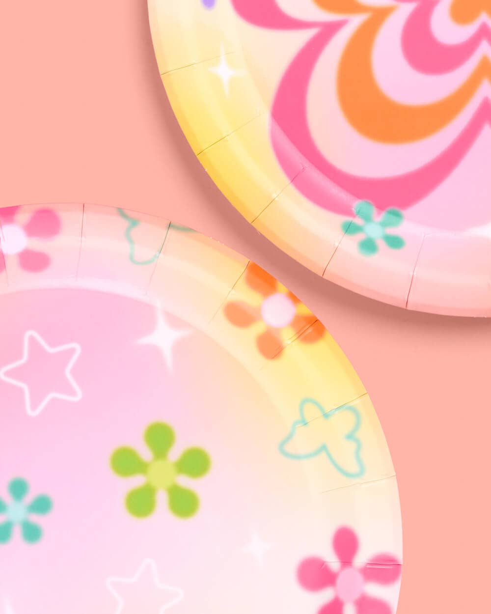 Butterfly Dreams Plates - 24 paper plates, Groovy, 70s, Y2K