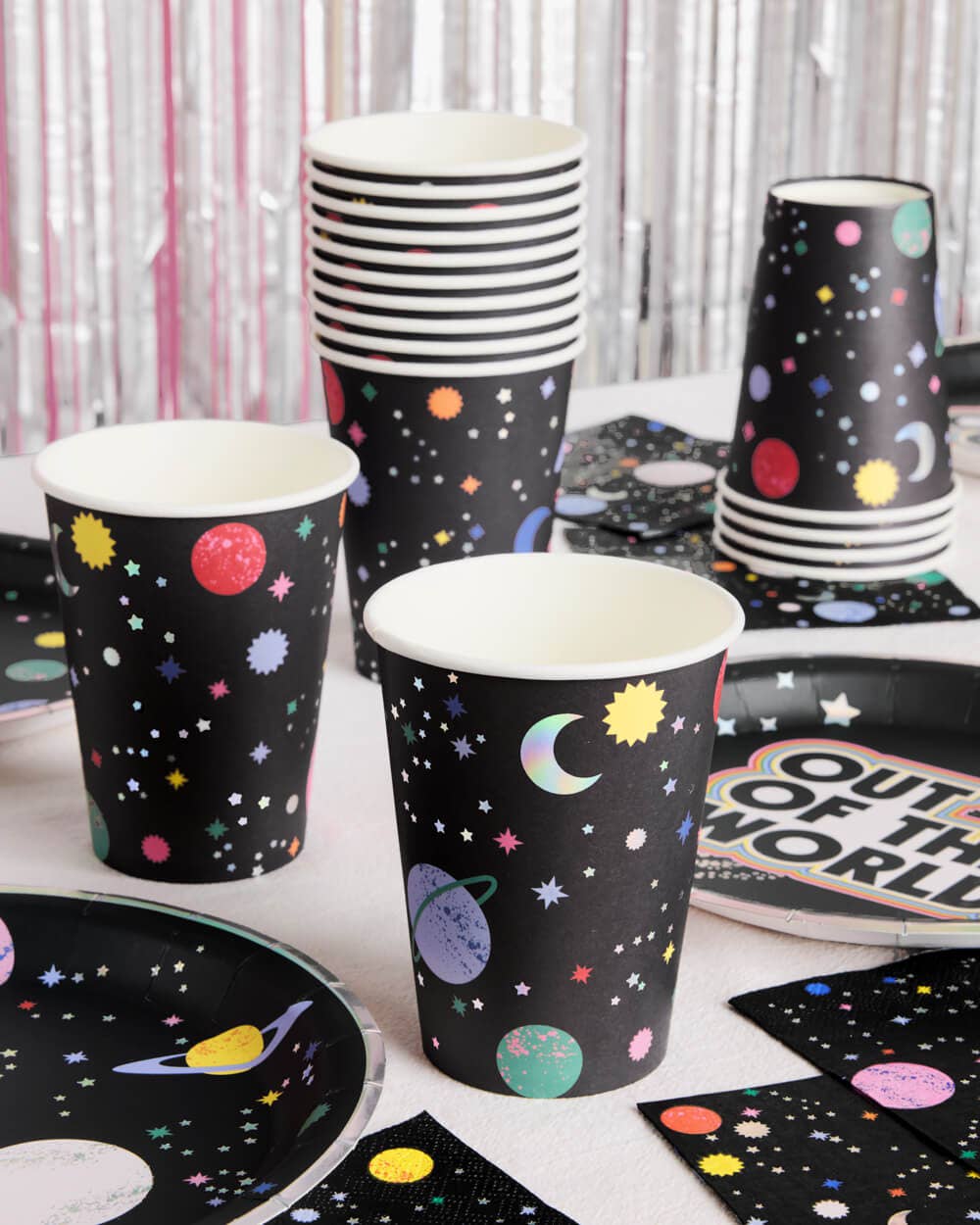 Out of This World Space Alien Cups 16 pcs paper, kids, 12oz