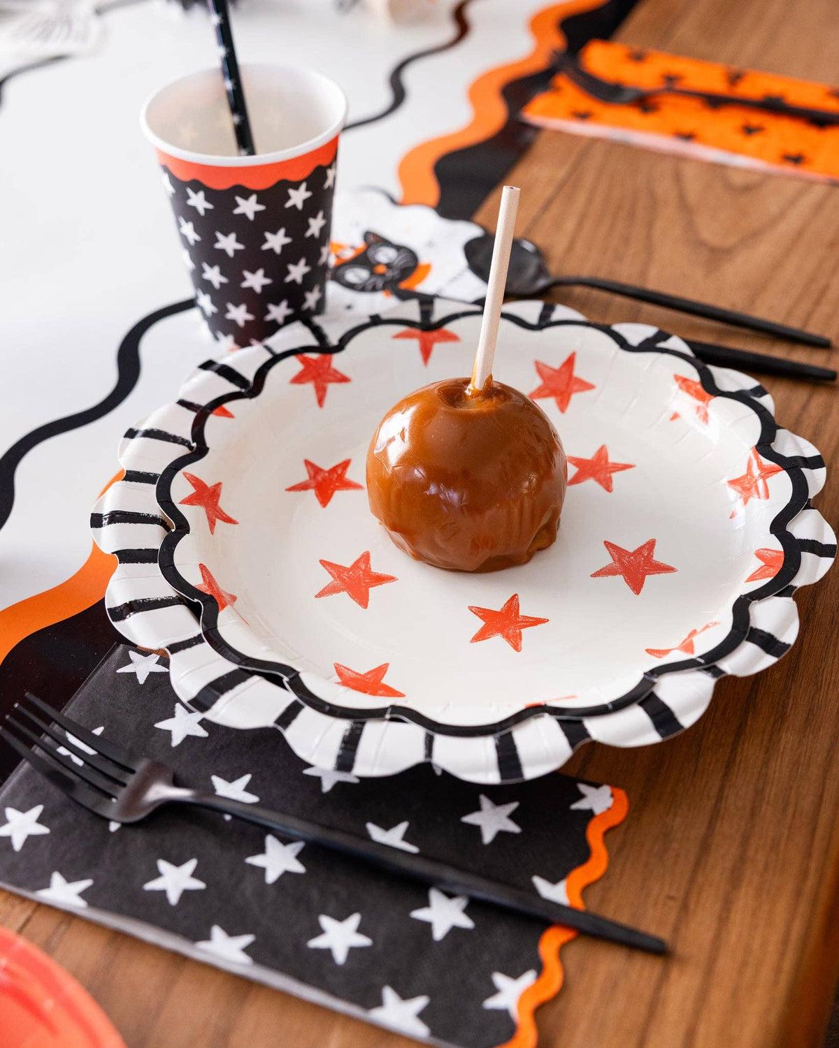 Halloween Sketchy Stars Plate