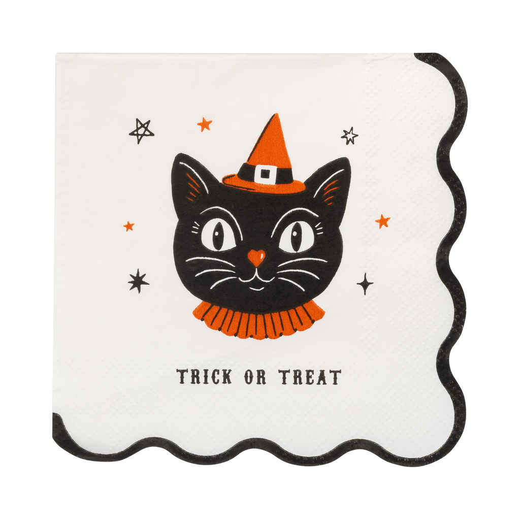 Vintage Halloween Characters Cocktail Napkin Set