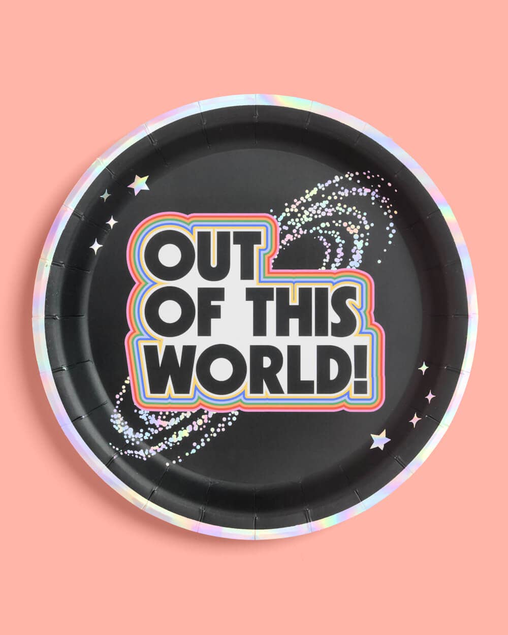 Out of This World Plates - 24 paper plates, outer space, kids birthday, aliens