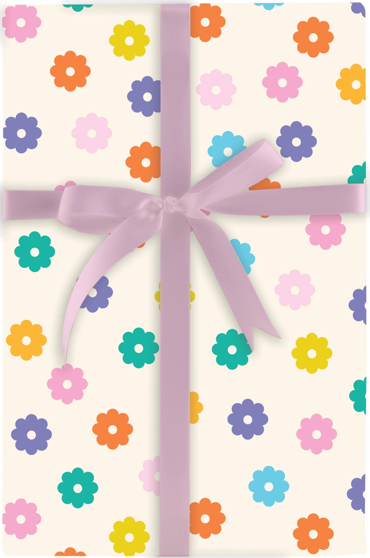 Groovy Vibes-Floral Confetti Roll Wrap