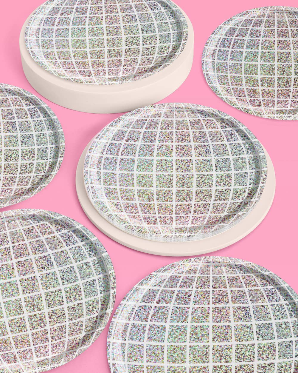 Shimmer Disco Plates, Last Disco Bach, Birthday, NYE