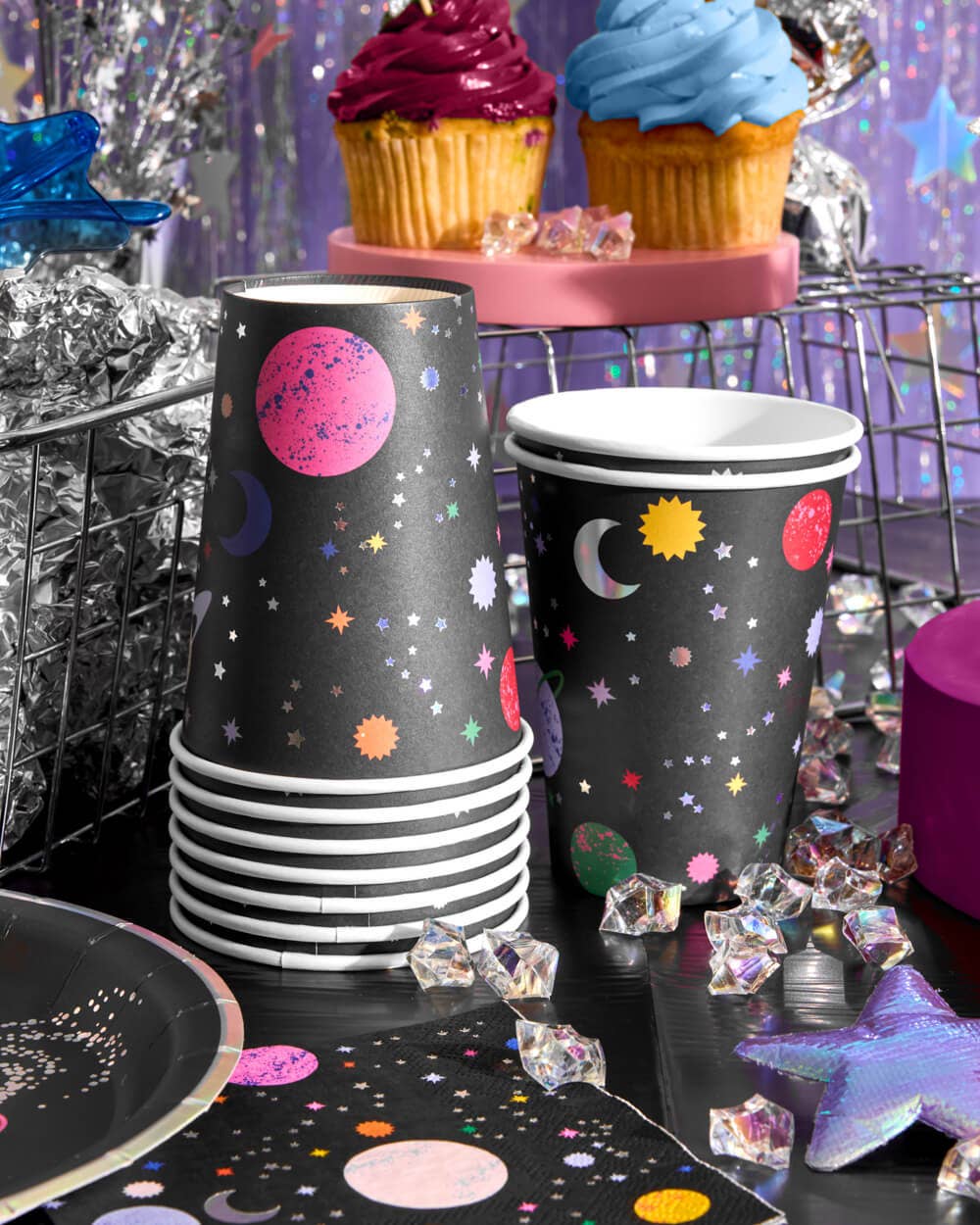 Out of This World Space Alien Cups 16 pcs paper, kids, 12oz