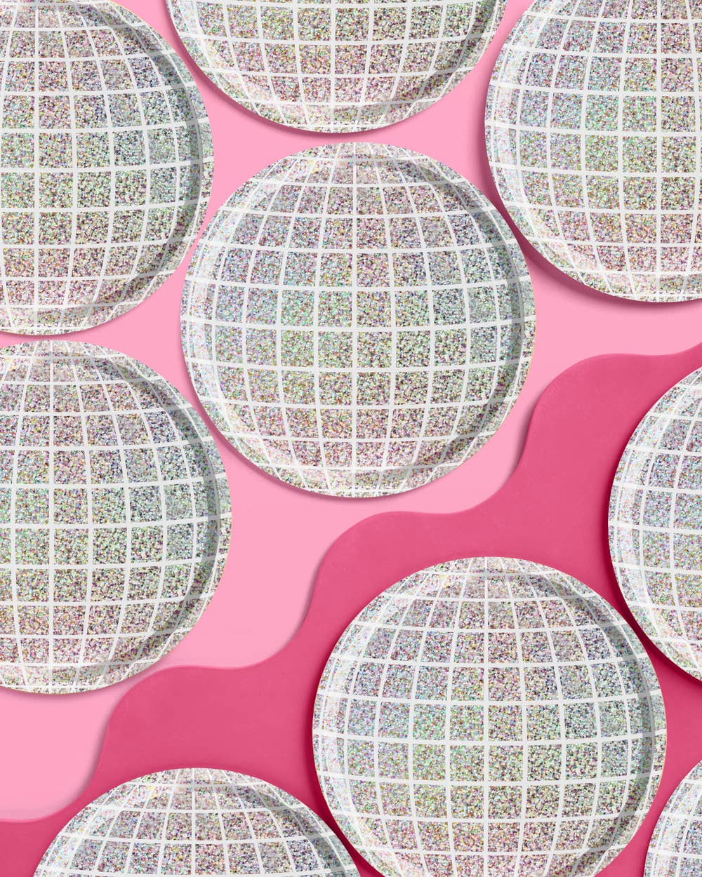 Shimmer Disco Plates, Last Disco Bach, Birthday, NYE