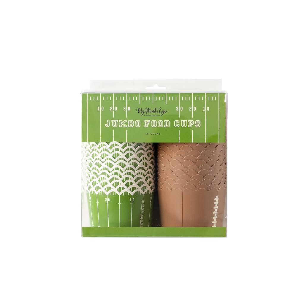 Football Jumbo Baking/Food Cups
