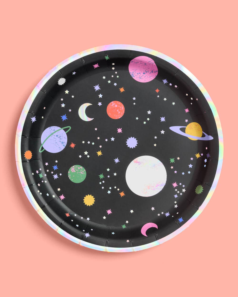 Out of This World Plates - 24 paper plates, outer space, kids birthday, aliens