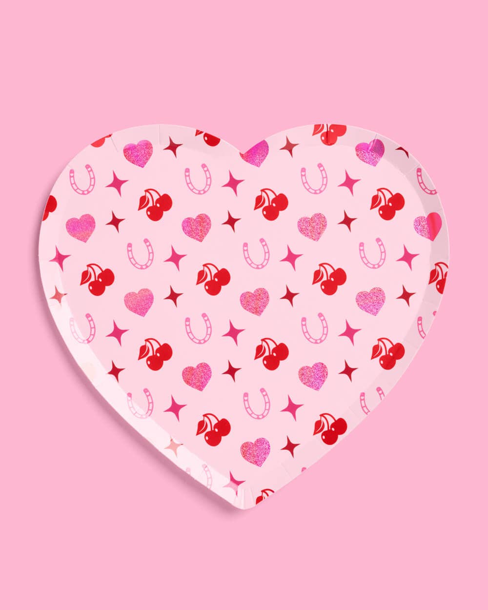 Lucky in Love Plates - 24 9" paper plates, Bachelorette Party, Galentine's, VDAY