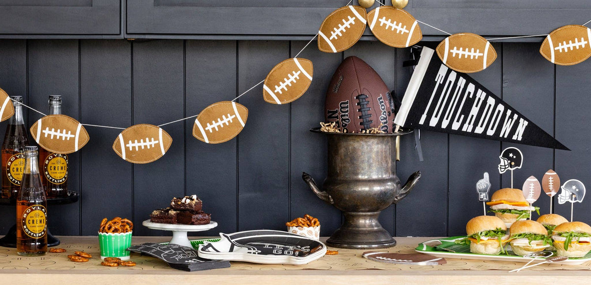Football Puffy Felt Banner
