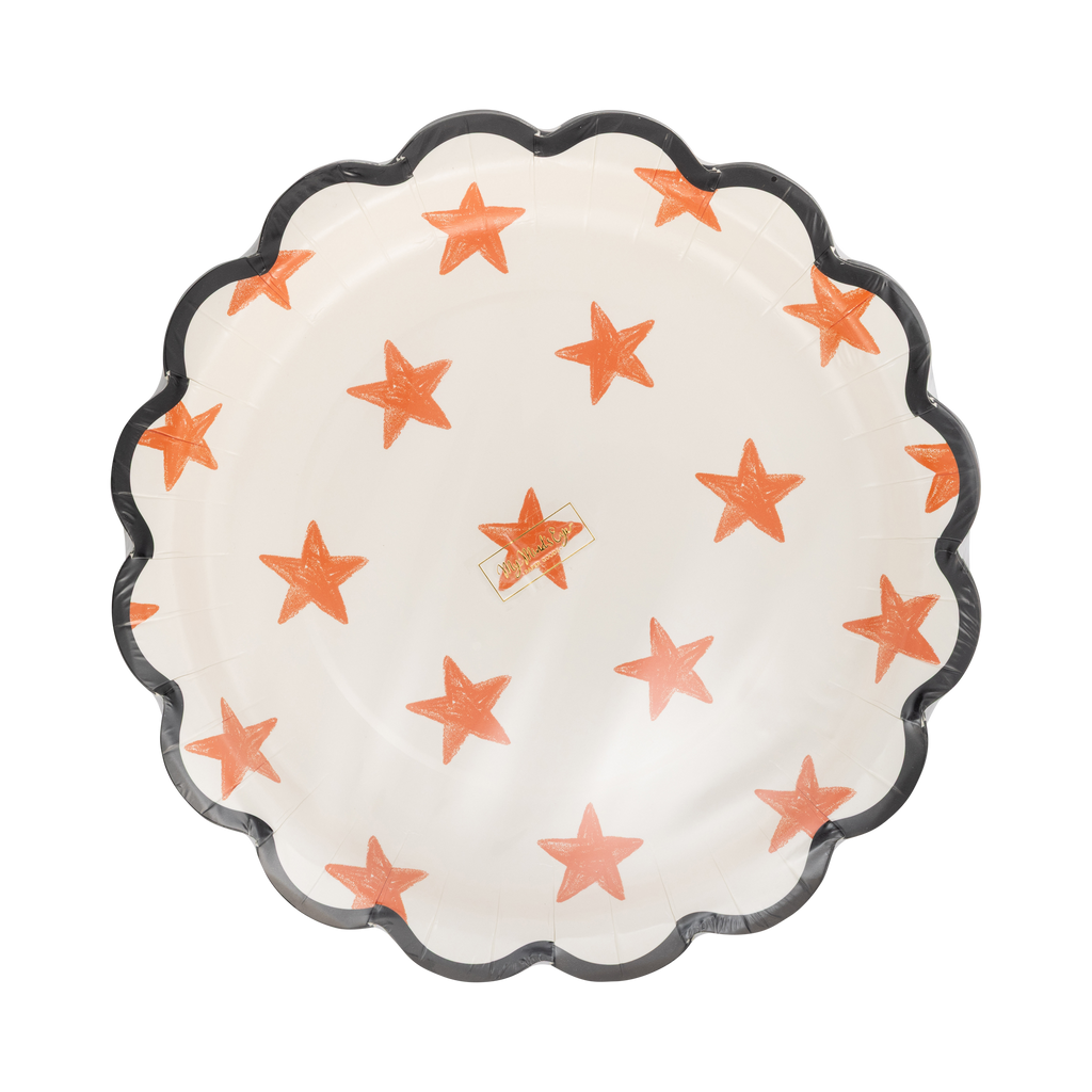 Halloween Sketchy Stars Plate