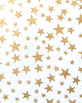Gold Stars on White Tissue Paper