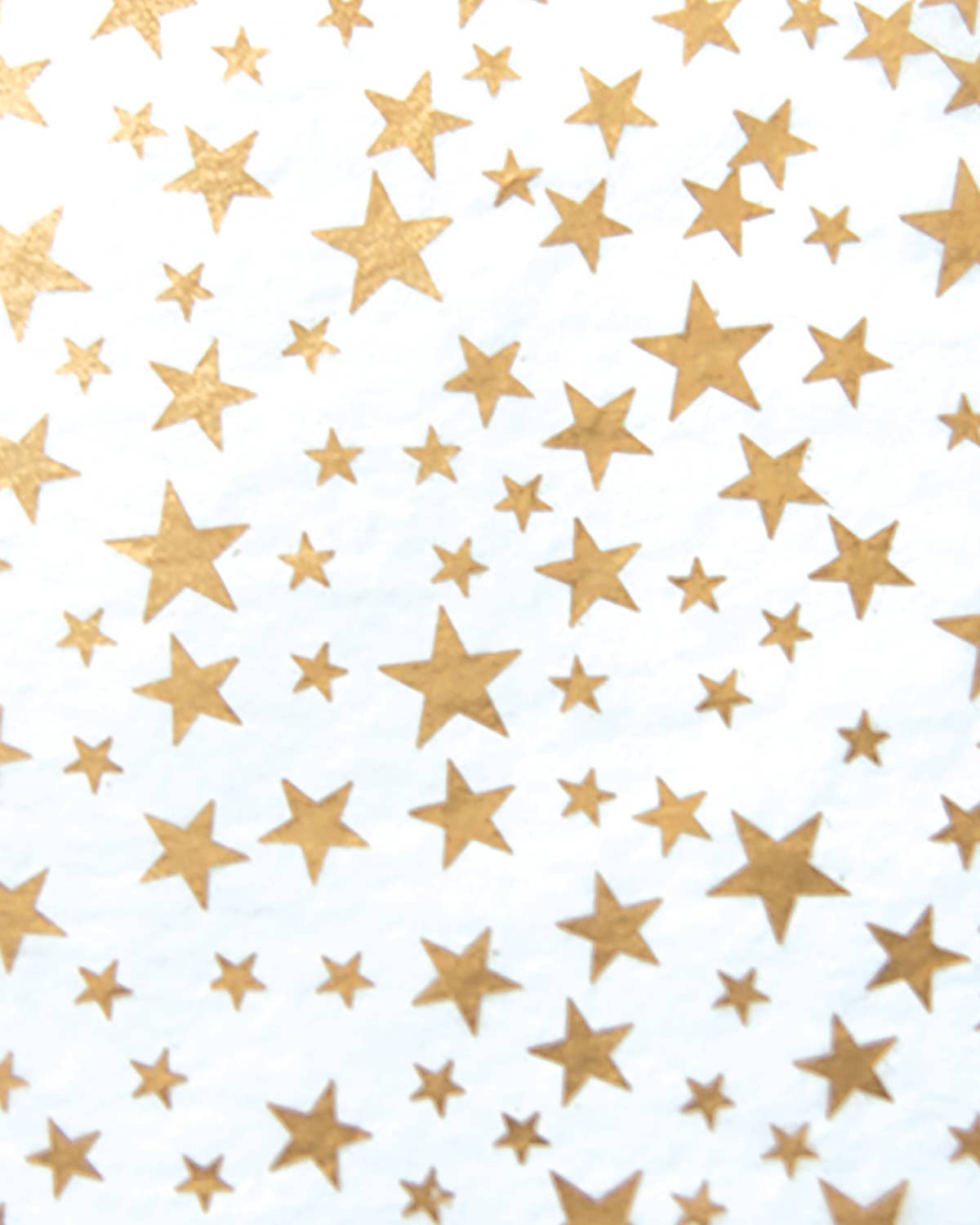 Gold Stars on White Tissue Paper