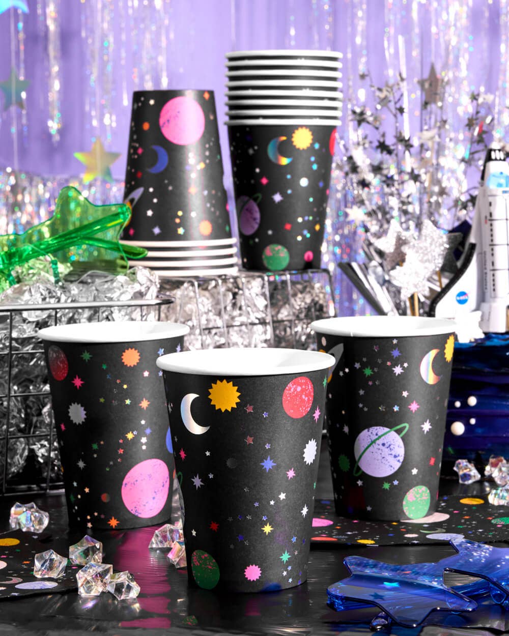 Out of This World Space Alien Cups 16 pcs paper, kids, 12oz