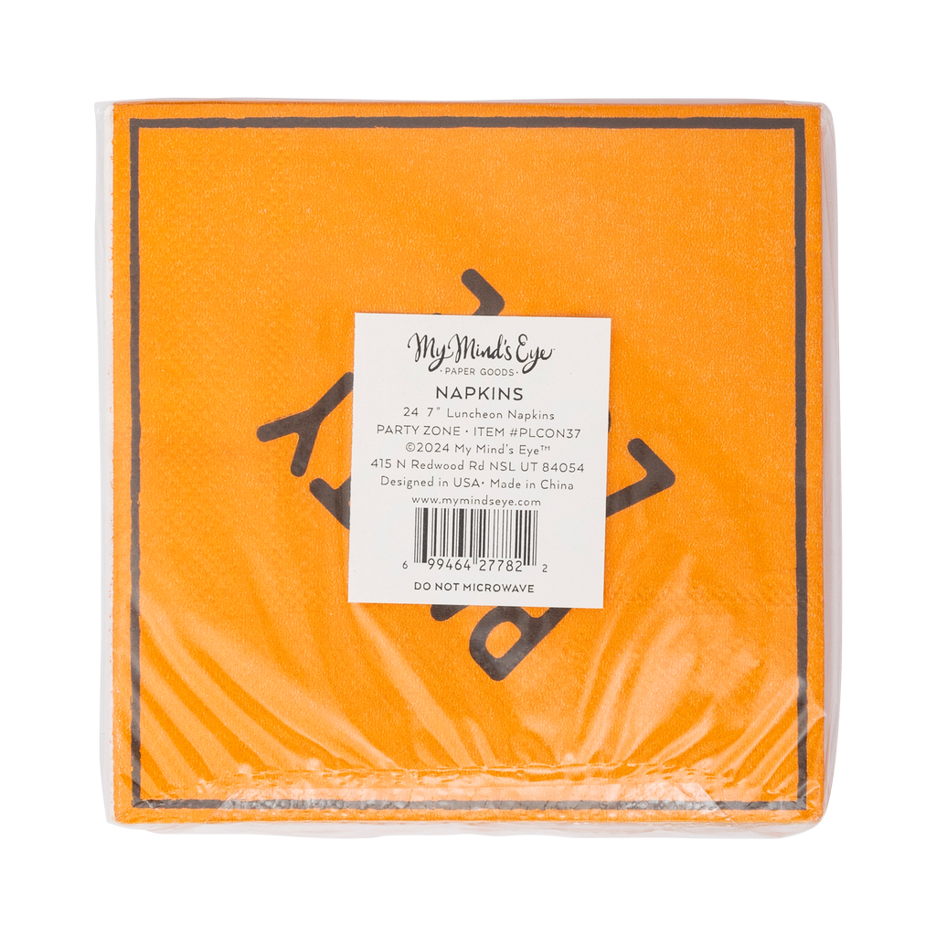 Construction Sign Paper Cocktail Napkin