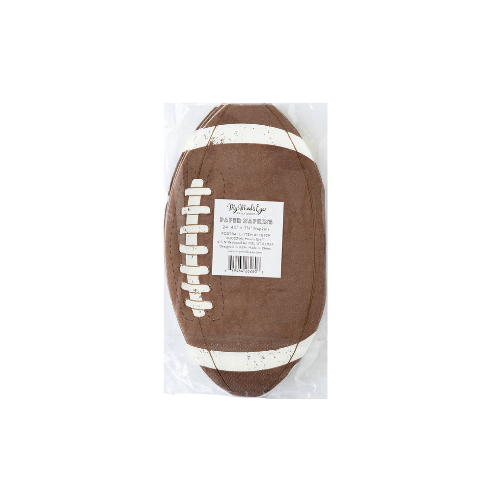 Football Shaped Paper Dinner Napkin