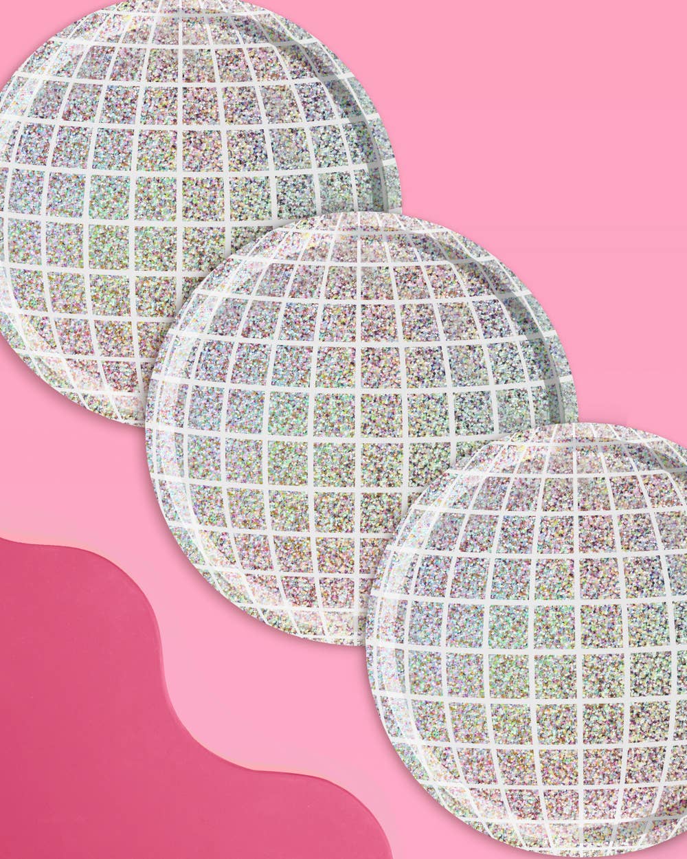 Shimmer Disco Plates, Last Disco Bach, Birthday, NYE
