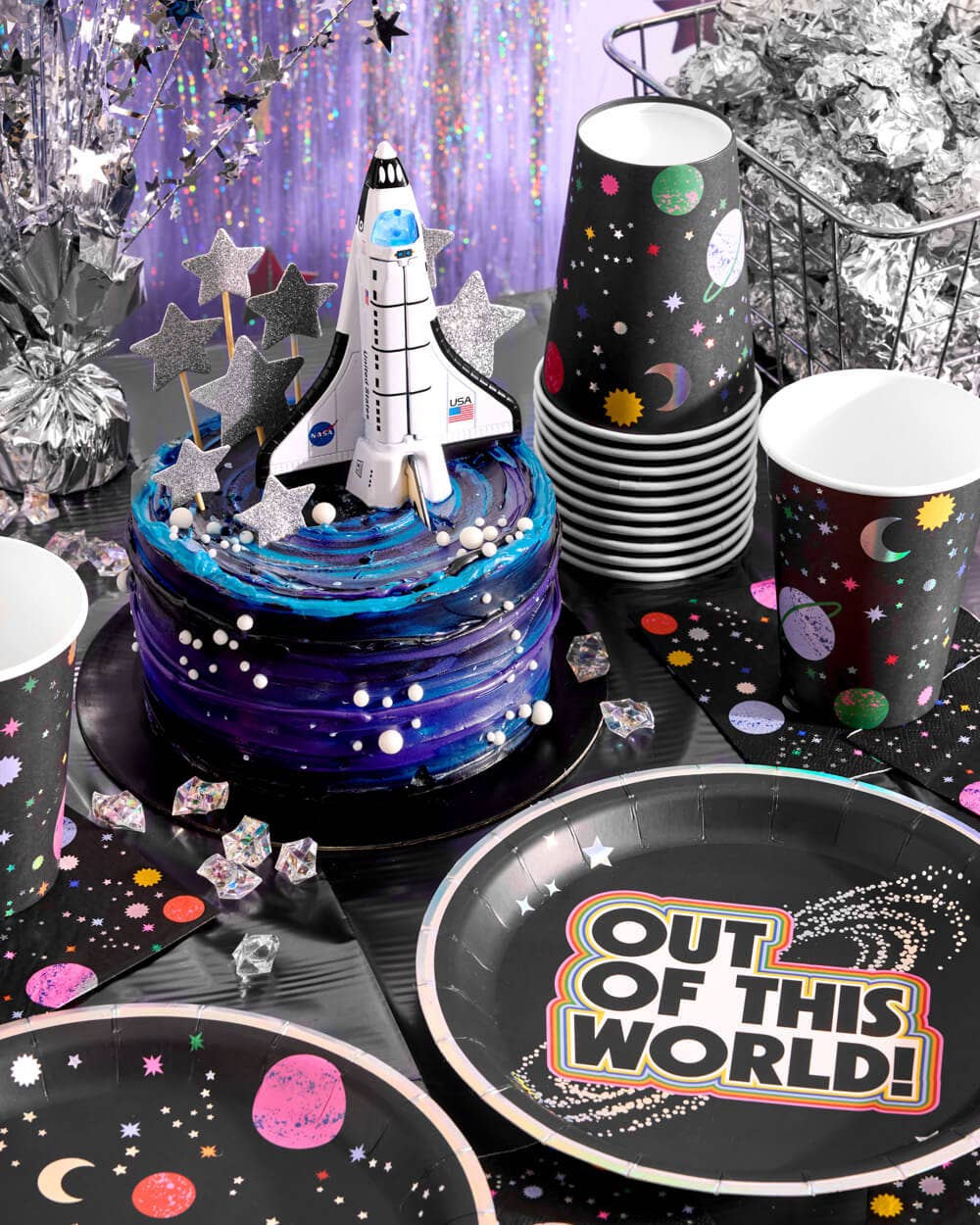 Out of This World Space Alien Cups 16 pcs paper, kids, 12oz