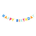 Bright Happy Birthday Felt Banner