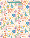 Happy Day Doodles Large Tote Bag