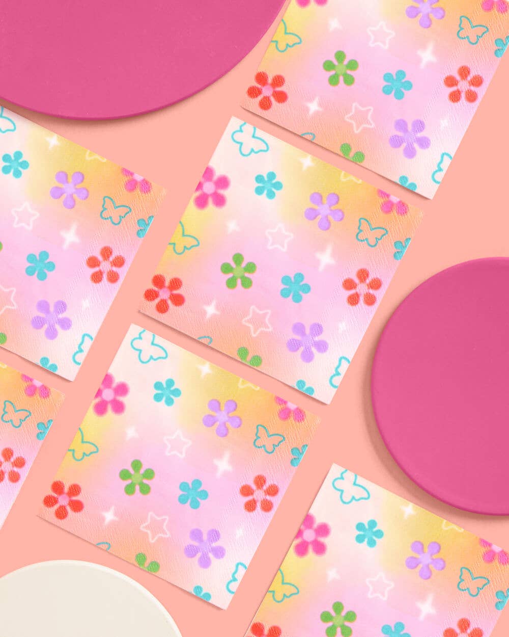 Butterfly Dream Napkins - 25 printed napkins, Groovy, 70s, y2k