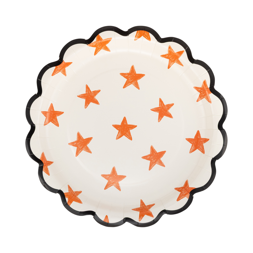 Halloween Sketchy Stars Plate